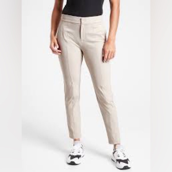 🩷ATHLETA WANDER STASH SKINNY PANT BEIGE TAN NEUTRAL COLOR SIZE 10 TRENDING - Picture 2 of 10